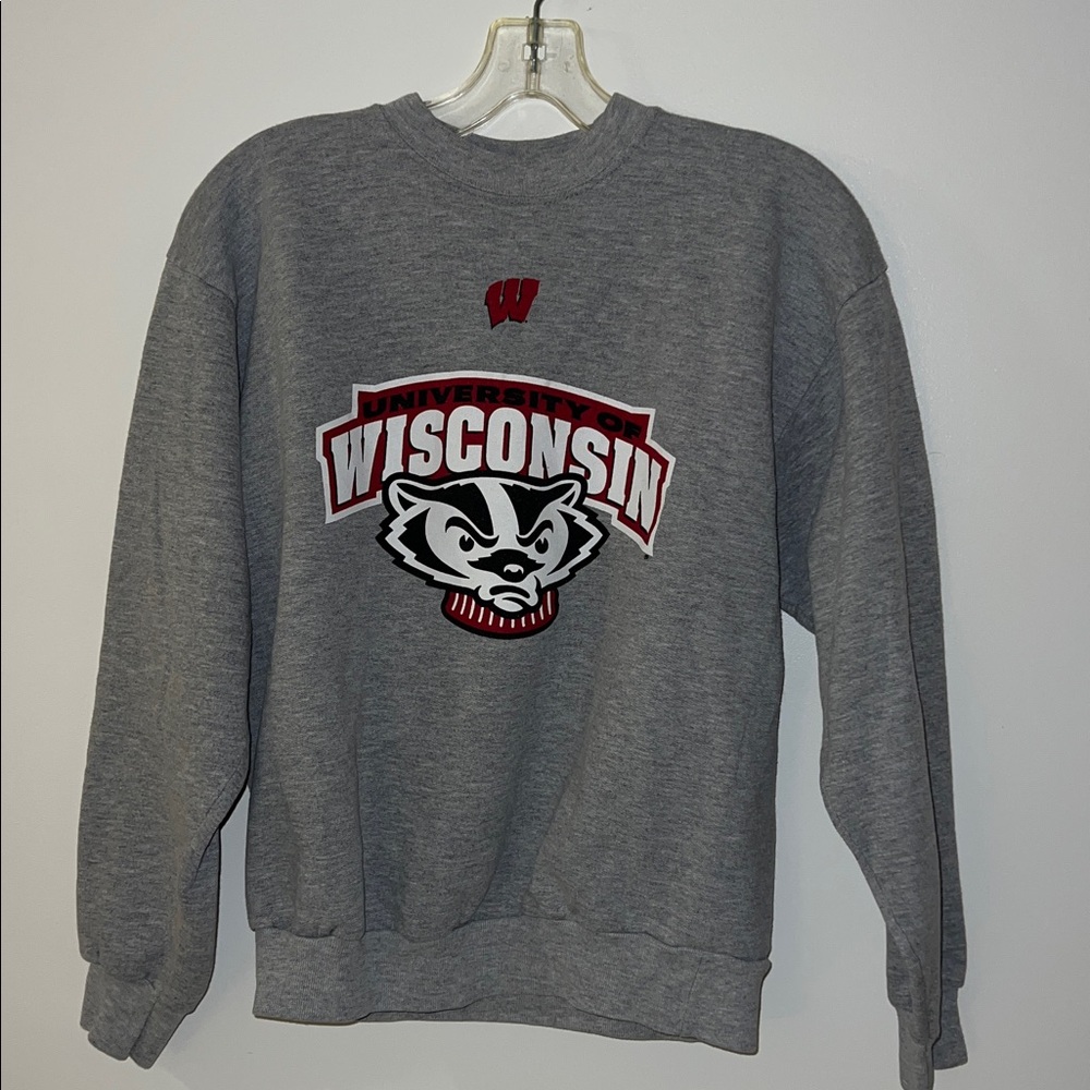 [Wisconsin Badgers] Gray Crewneck - Picture 2 of 5